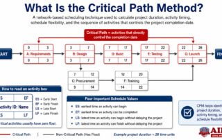critical path method (CPM)