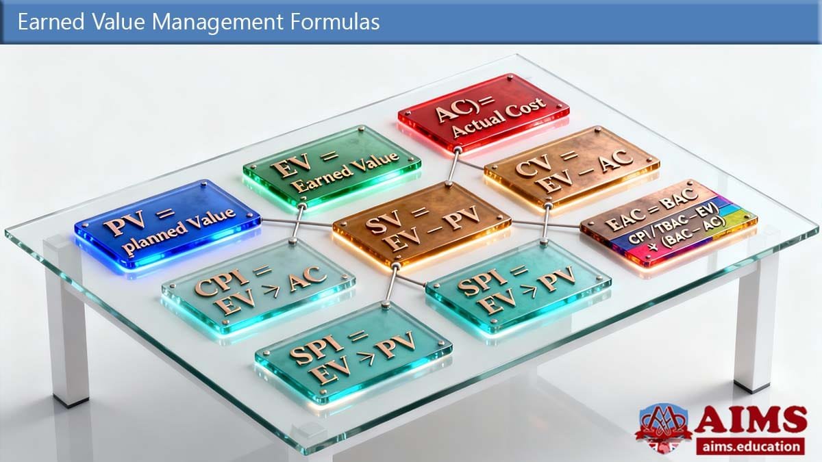 earned value management formulas