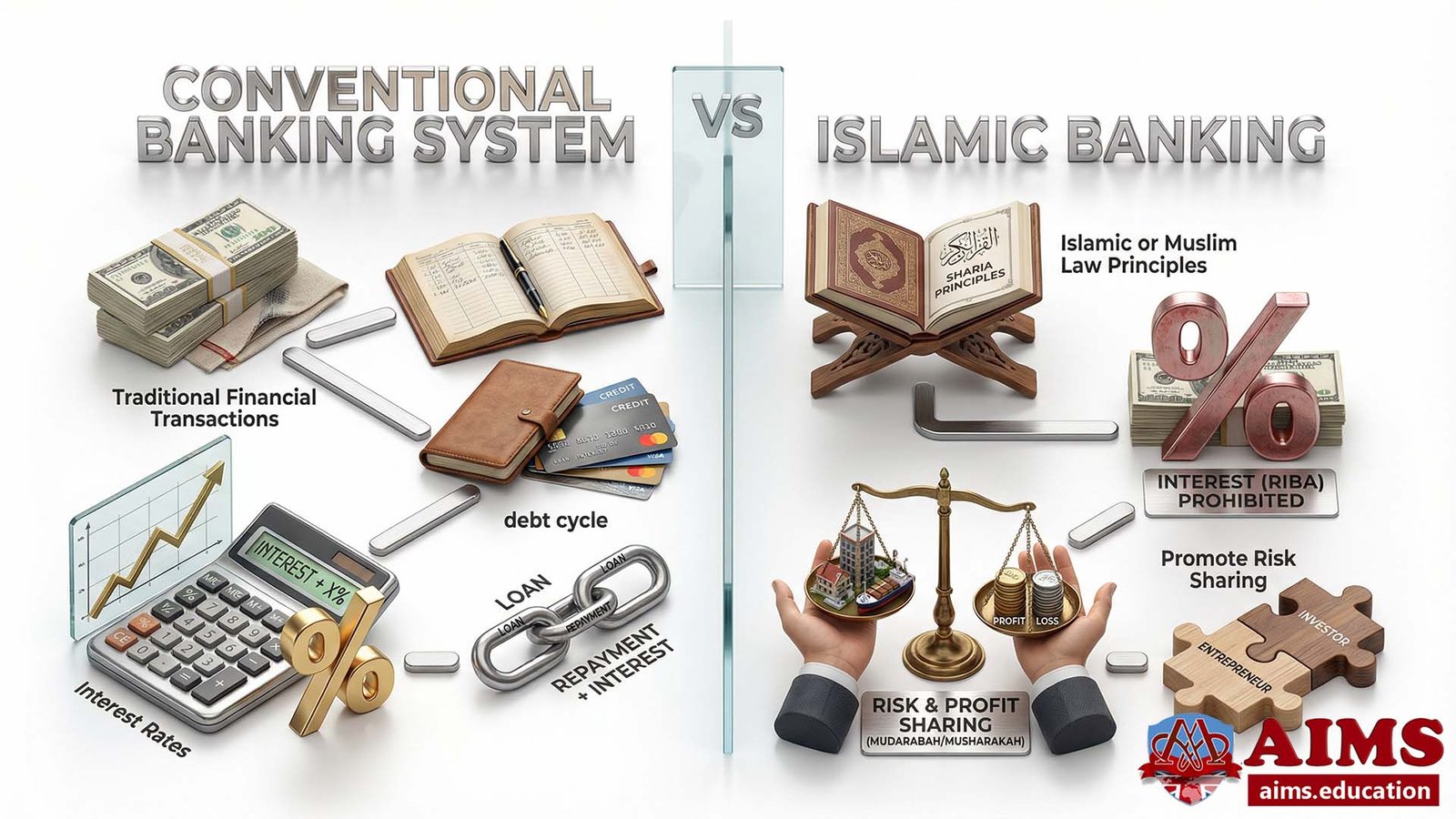 difference between Islamic banking and conventional banking