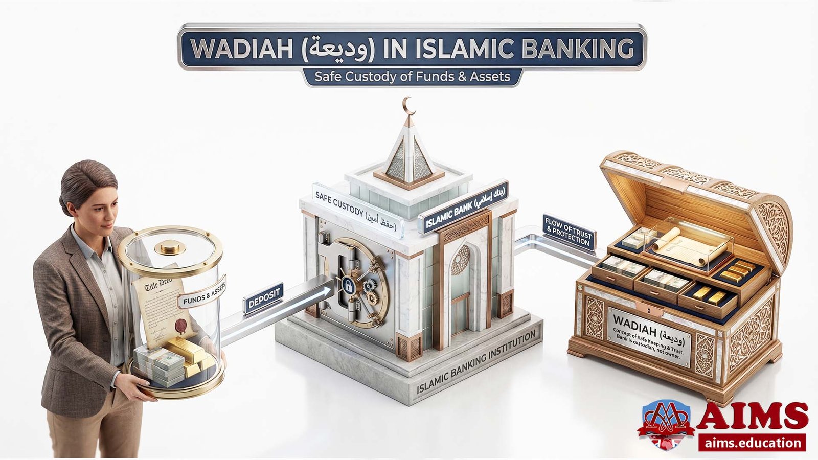 What is Wadiah? Wadiah Yad Dhamanah & Wadiah Yad Amanah | AIMS Education wadiah in Islamic banking