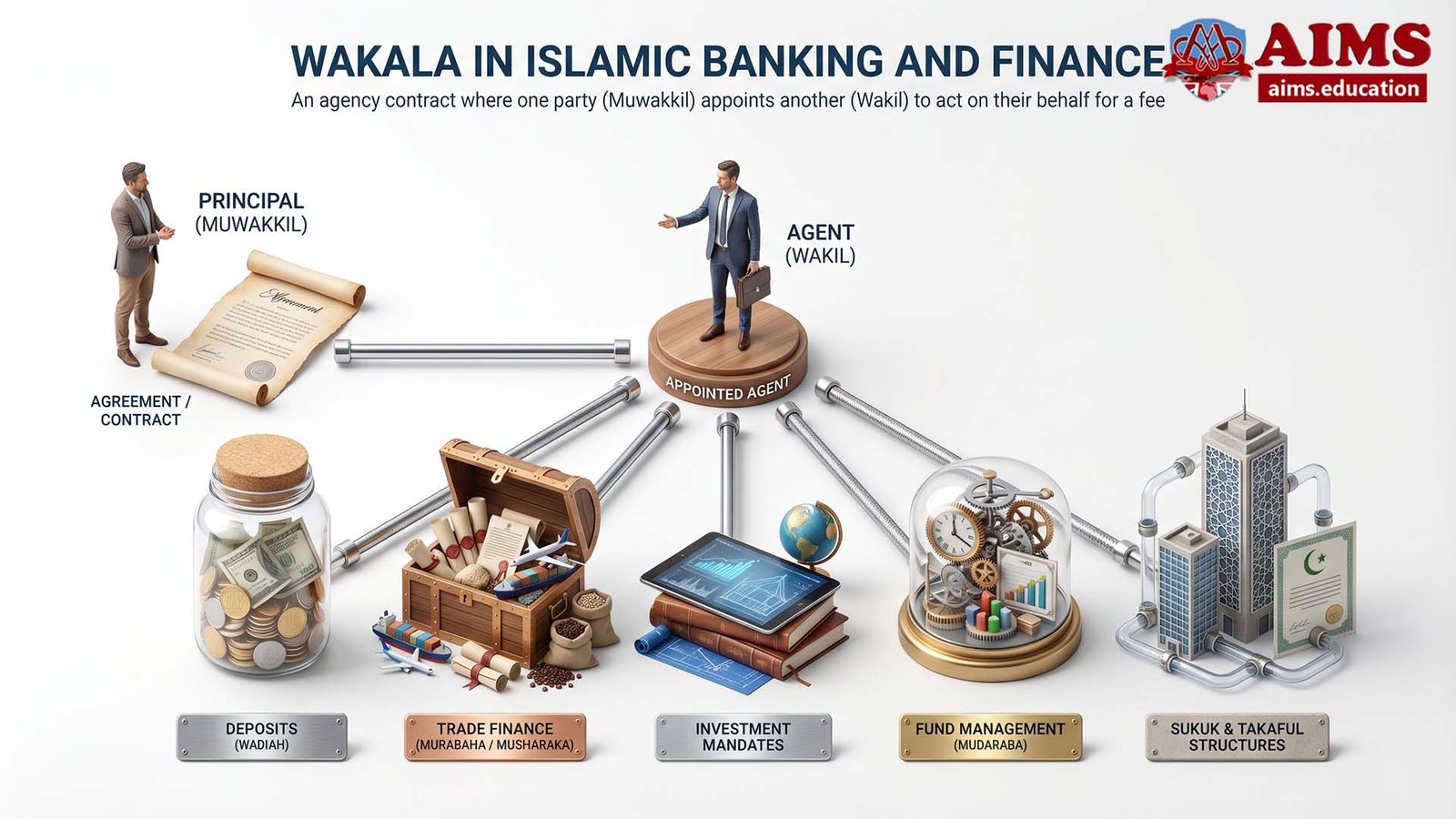 Wakala in Islamic banking and finance uses across key services