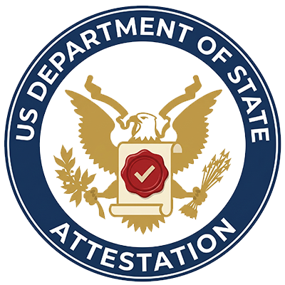 US Department of State Attestation of Educational Documents