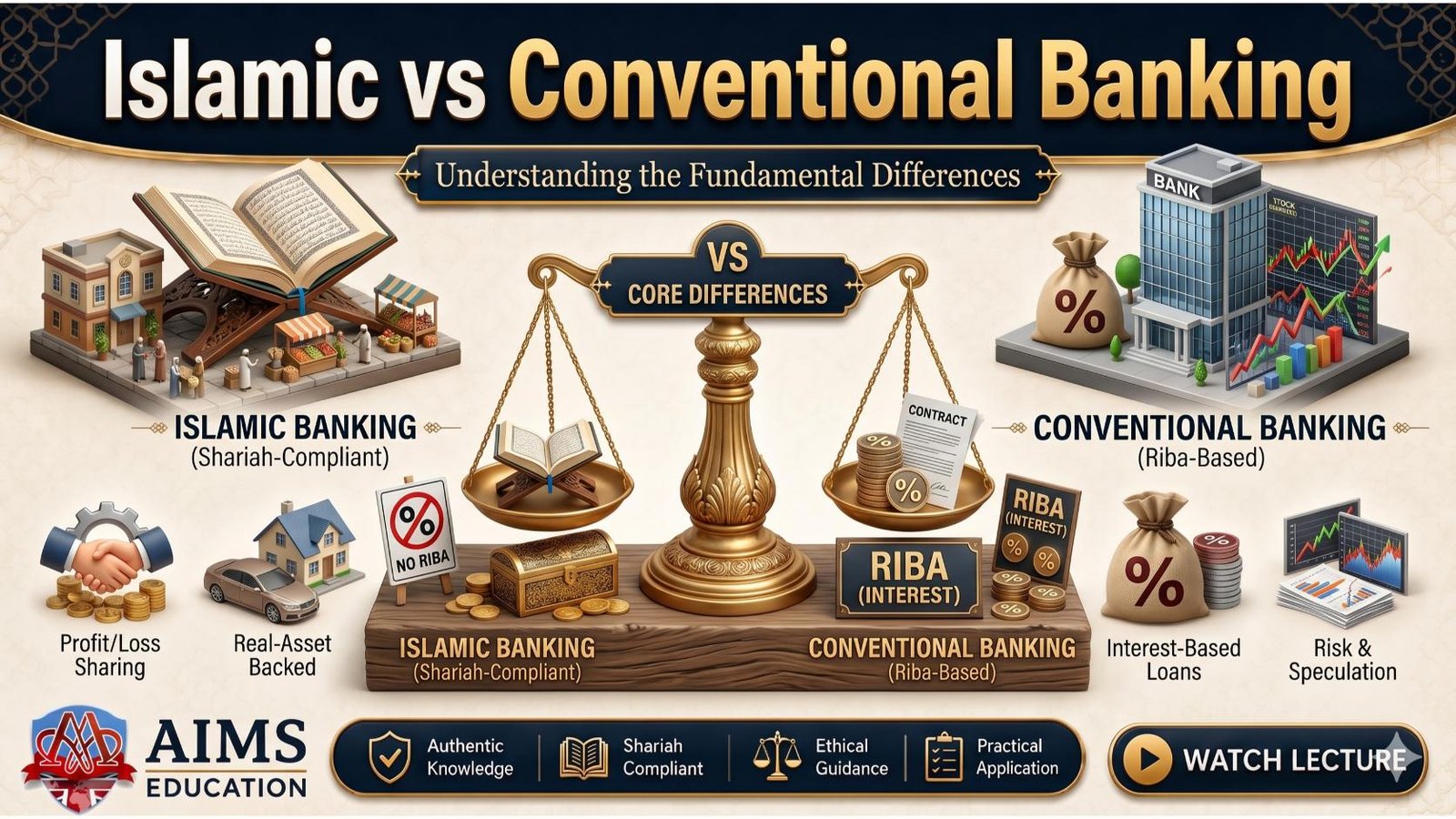 differences between Islamic banking and conventional banking