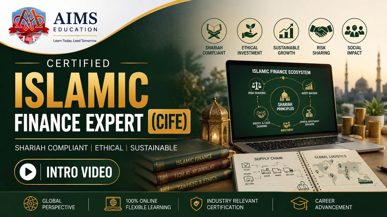 Islamic Finance Certification Course | CIFE Certification | AIMS Education Islamic Finance Certification course thumbnail for CIFE Certification by AIMS Education