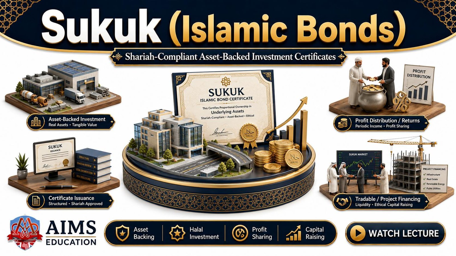 Sukuk or Islamic Bonds - Meaning, Types and Structure