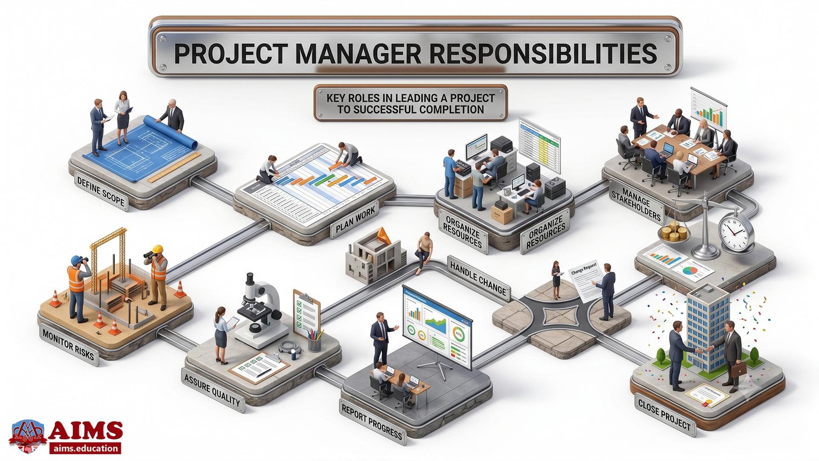 Project Manager Responsibilities diagram
