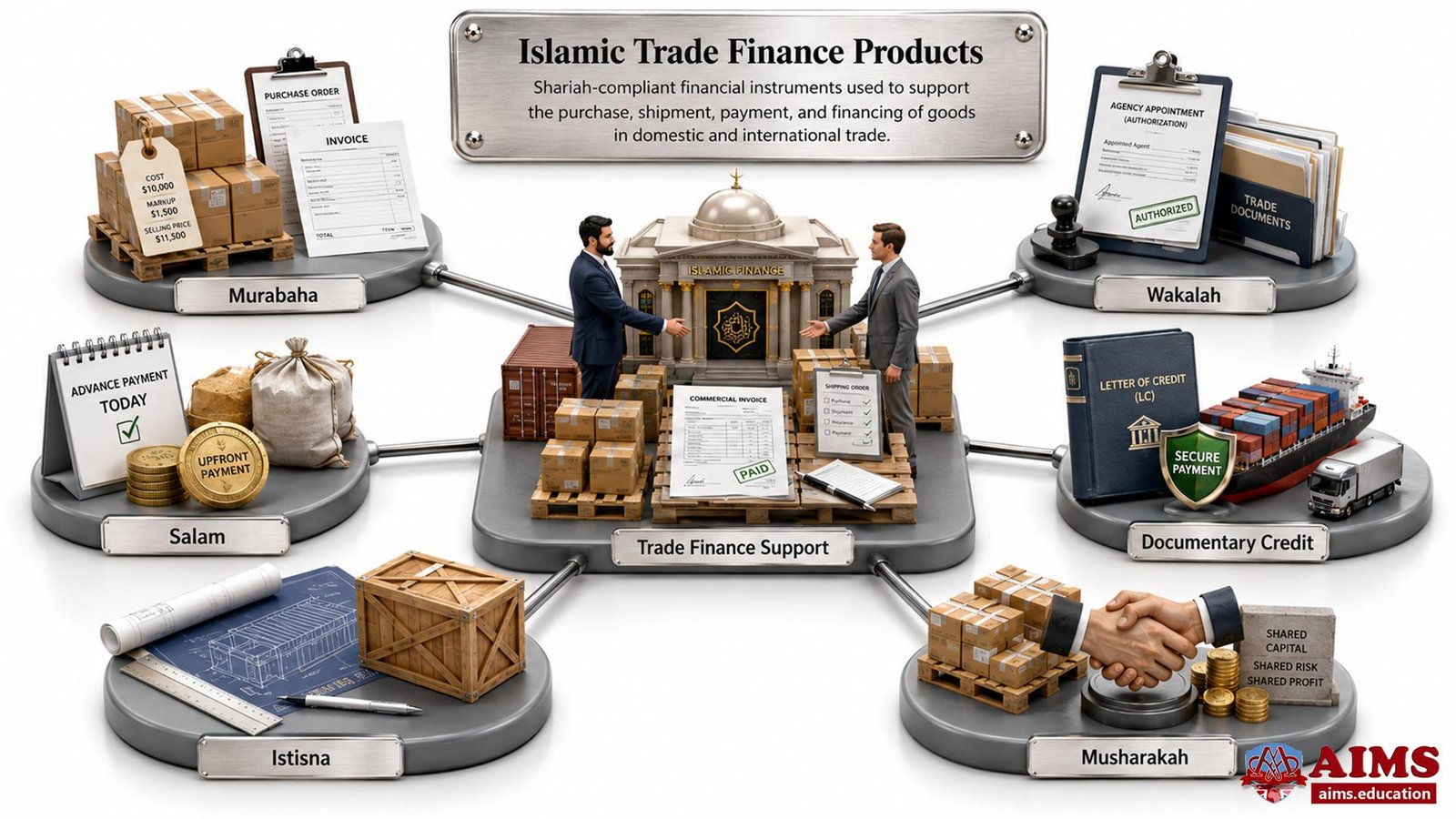 Islamic Trade Finance: Overview, Principles, 6 Products, and International Prospects | AIMS Education Islamic Trade Finance Products