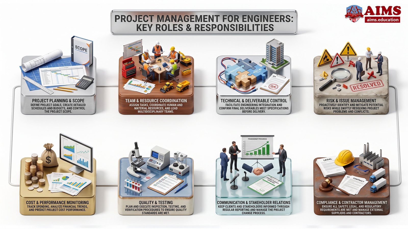 Engineering Project Management: Process, Importance, Planning, Methodologies, Tools & Examples | AIMS Education project management for engineers