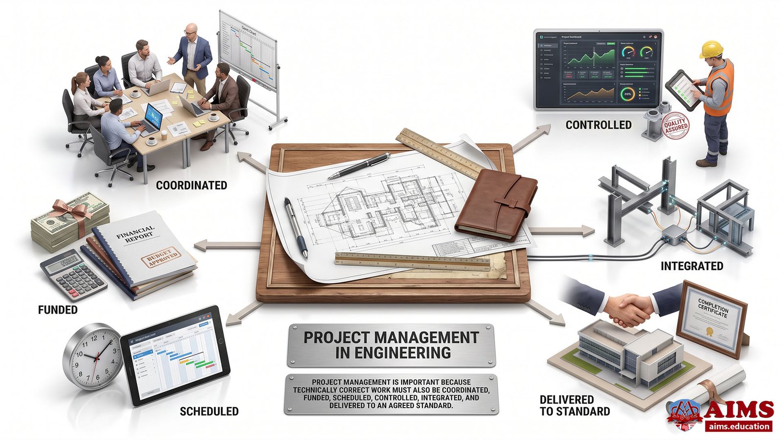 Engineering Project Management: Process, Importance, Planning, Methodologies, Tools & Examples | AIMS Education project management in engineering